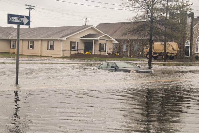 Flooding in Crisfield, Maryland