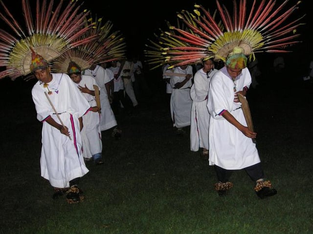 Danza de los macheteros, typical dance from San Ignacio de Moxos, Bolivia