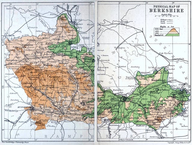 Historic map of Berkshire