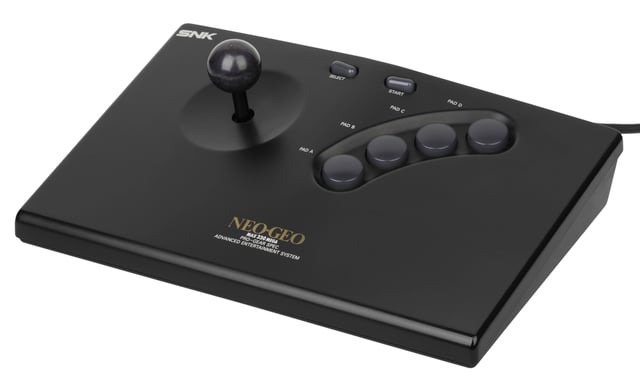 The Neo Geo AES shipped with large, arcade-style controllers.