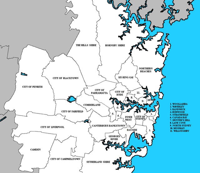 Sydney's local government areas