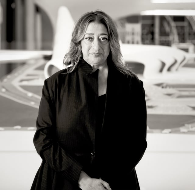 Zaha Hadid, winner of the 2004 Pritzker Prize.