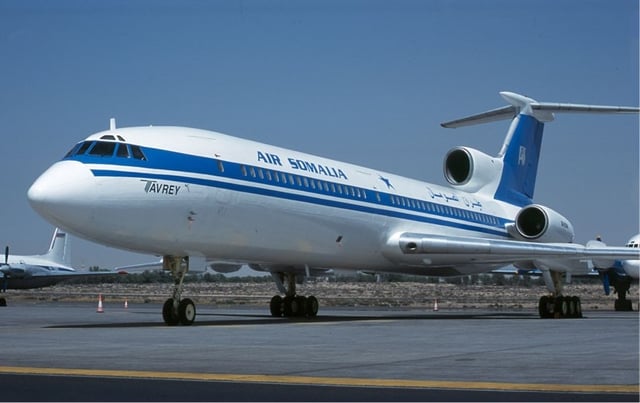 Air Somalia Tupolev Tu-154 in Sharjah, United Arab Emirates. Somalia today has several private airlines