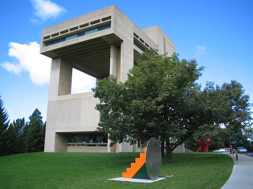 Cornell's Herbert F. Johnson Museum of Art, designed by I.M. Pei