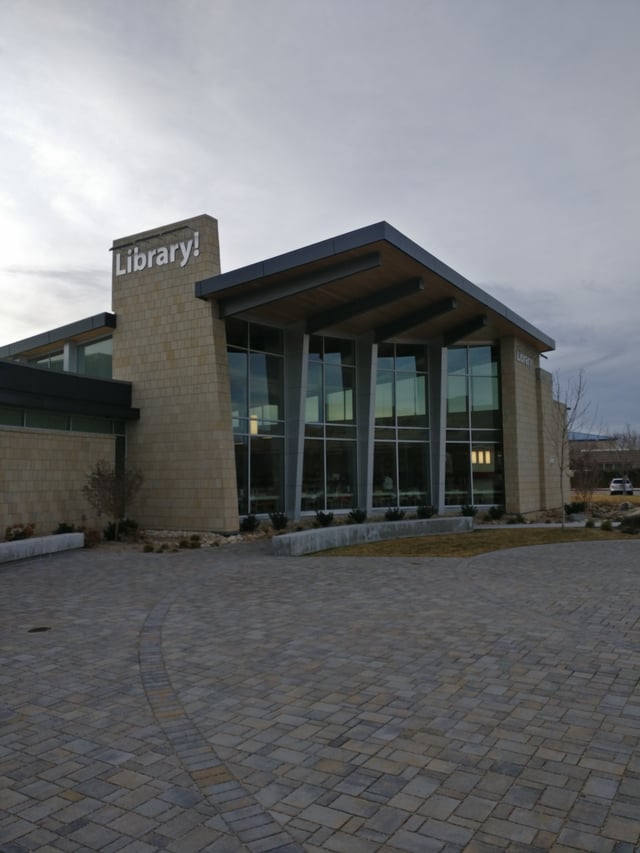 The newest  Boise Public Library branch branch at Bown Crossing.