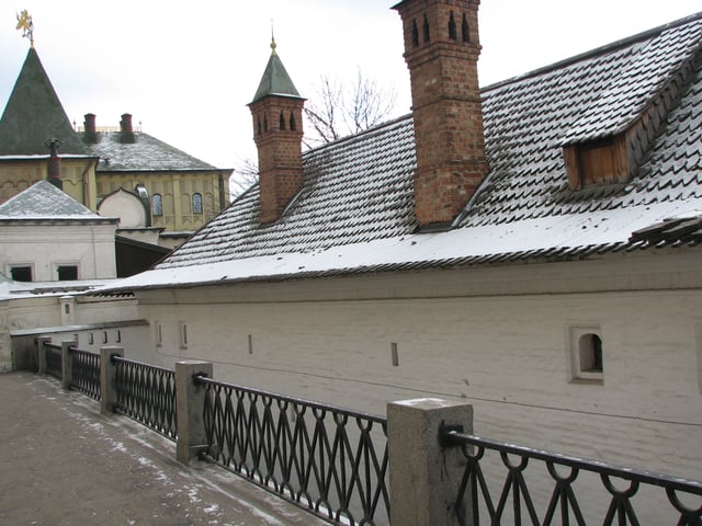 A 16th-century residence of the Yuryev-Zakharyin boyars in Zaryadye, near the Kremlin