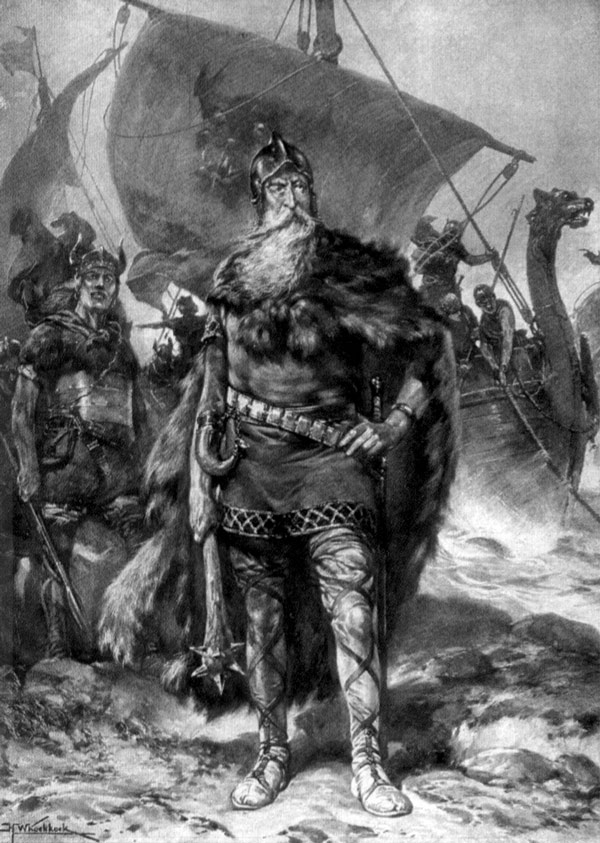 Rorik of Dorestad, Viking ruler of Friesland (romantic 1912 depiction)