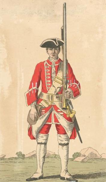 Soldier of 33rd regiment, 1742