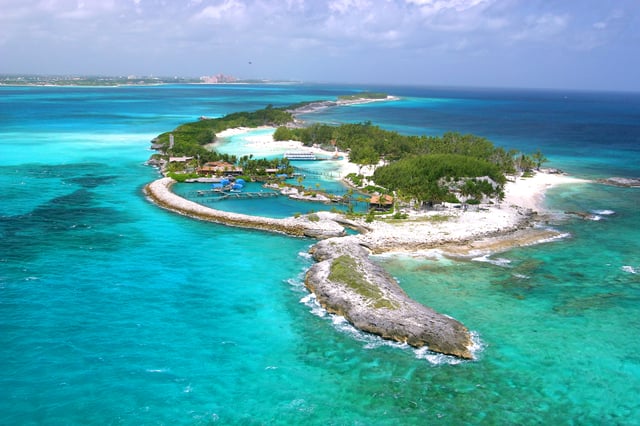 The Blue Lagoon Island, Bahamas.