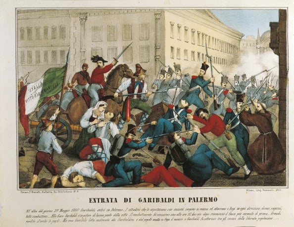 Giuseppe Garibaldi entering Palermo on 27 May 1860
