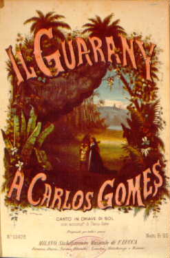 Front cover of the play The Guarani by Carlos Gomes