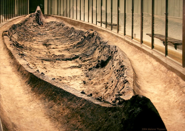 The Ladby ship, the largest ship burial found in Denmark