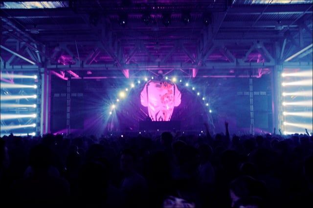 Aphrodite in 2009 at Pirate Station, the world's largest drum and bass festival at that time, in Moscow.