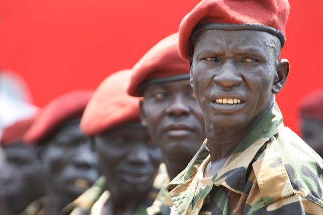 South Sudan's presidential guard on Independence Day, 2011