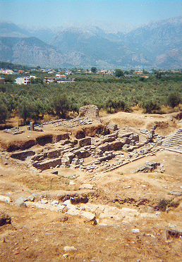 Ruins from the ancient site