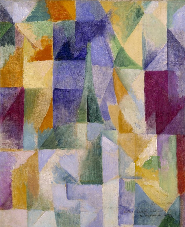 Robert Delaunay, 1912, Windows Open Simultaneously (First Part, Third Motif), oil on canvas, 45.7 × 37.5 cm, Tate Modern