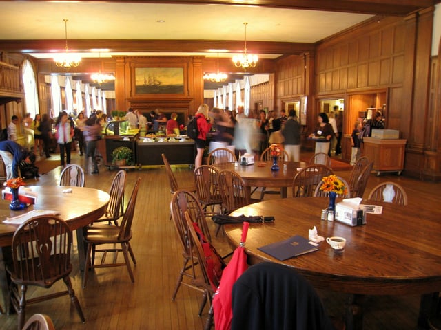 The dining hall in Hill House west wing