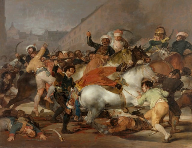 The Second of May 1808: The Charge of the Mamelukes*, by Francisco de Goya (1814)*