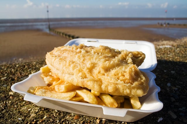 Fish and chips is a very popular dish in England.