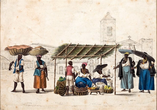 Fruit sellers in Rio de Janeiro c. 1820