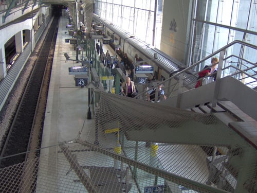 Gare de Lille-Europe in France, a common calling point for Eurostar and other TGV services