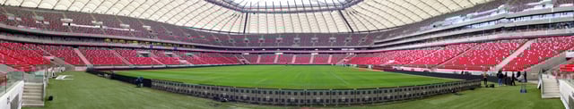 A Panorama view of the stadium interior