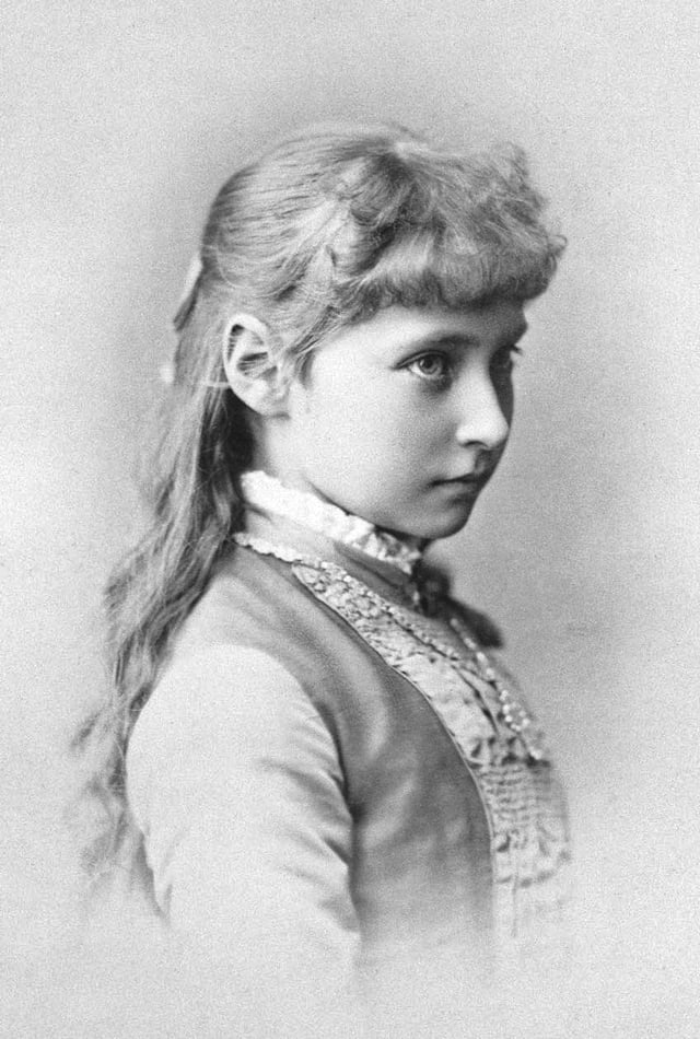 Princess Alix of Hesse when she was a child