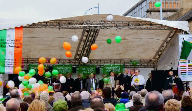 2009 St. Patrick's Day festival celebration in Coatbridge, Scotland