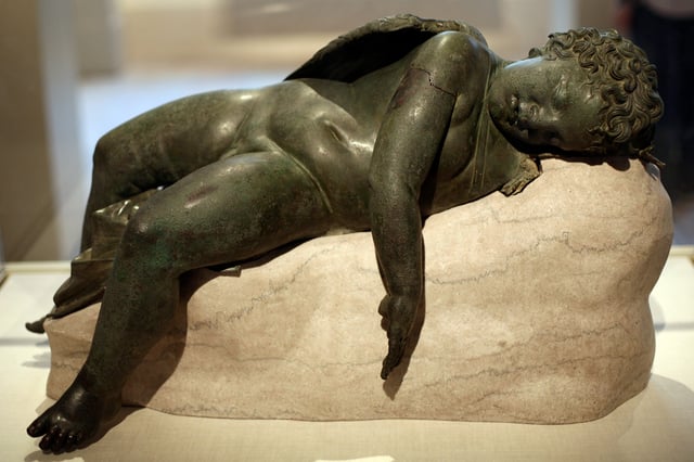 Bronze statue of Eros sleeping, 3rd century BC–early 1st century AD