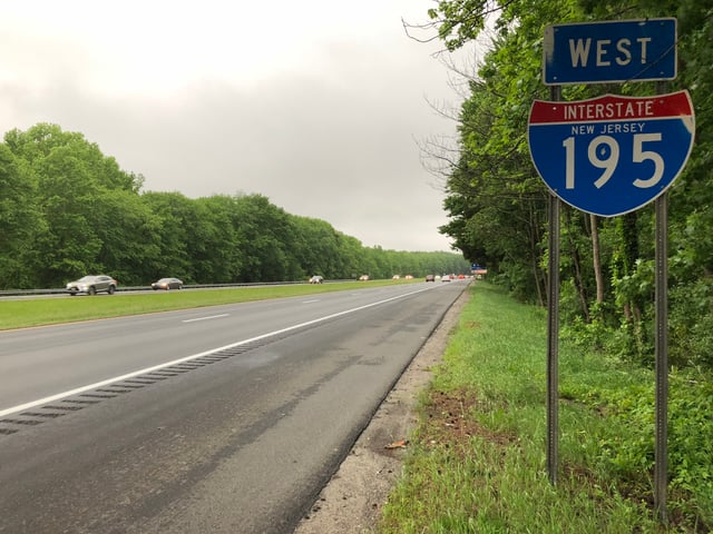 I-195 in Millstone Township
