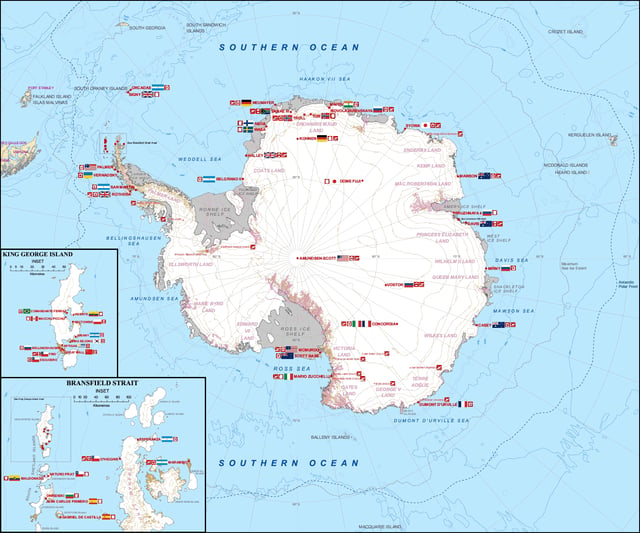 29 national Antarctic programmes together supporting science in Antarctica (2009)