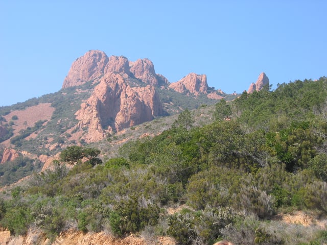 Red cliffs of Esterel