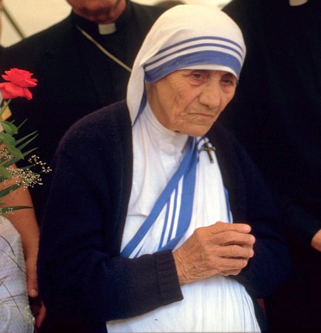 Mother Teresa, founder of the Missionaries of Charity