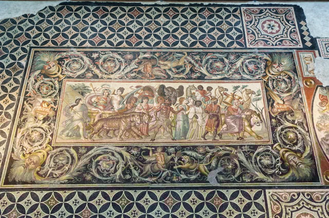 The Conquest of India by Dionysus at the archaeological museum of Setif.