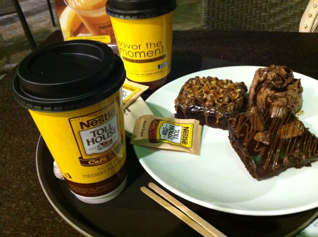 Samples of Nestle Toll House Cafe items in 2012.