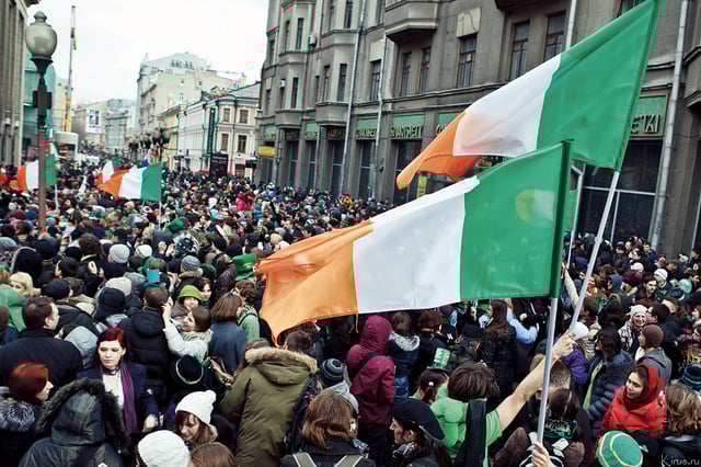 Moscow hosts an annual Saint Patrick's Day festival.