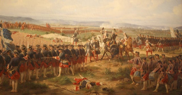 The Gardes Francaises and the British Guards confronted each other at Fontenoy in 1745. Lord Charles Hay, a British officer, reportedly said, "Tell your men to fire". The Count d'Auteroche, officer of the Gardes françaises, replied, "No, we never fire first".
