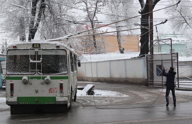 Trolleybus in Dushanbe