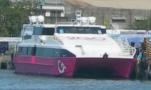 2GO Travel catamaran ferry to Bacolod on Iloilo River in Iloilo City