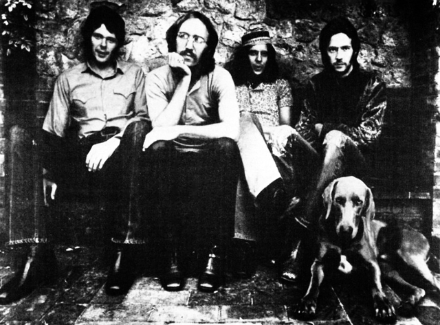 Clapton (right) with Derek and the Dominos