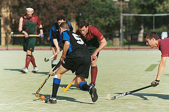 Field hockey game at Melbourne University.