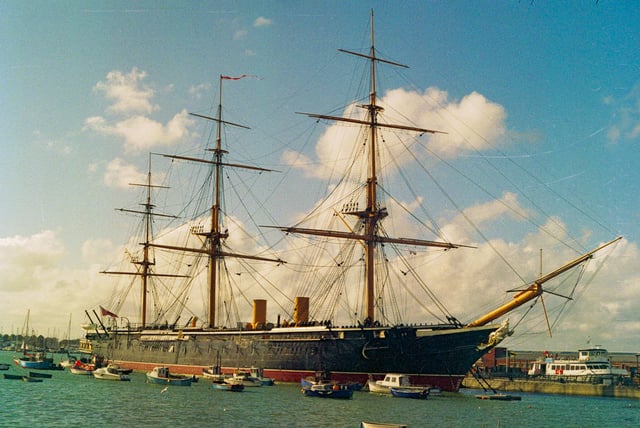 HMS Warrior, the first iron-hulled, armour-plated warship