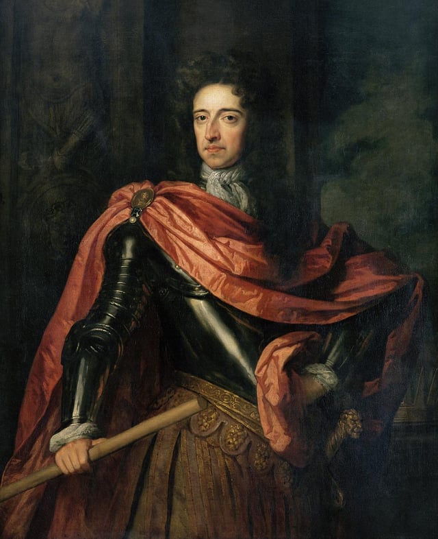 William of Orange (1650–1702), portrayed here as King William III of England by Sir Godfrey Kneller.