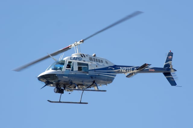 An LAPD Bell 206 Jetranger