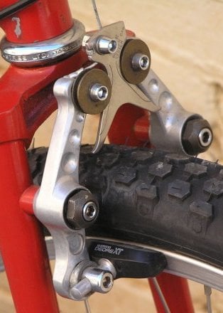 Roller cam front brake.