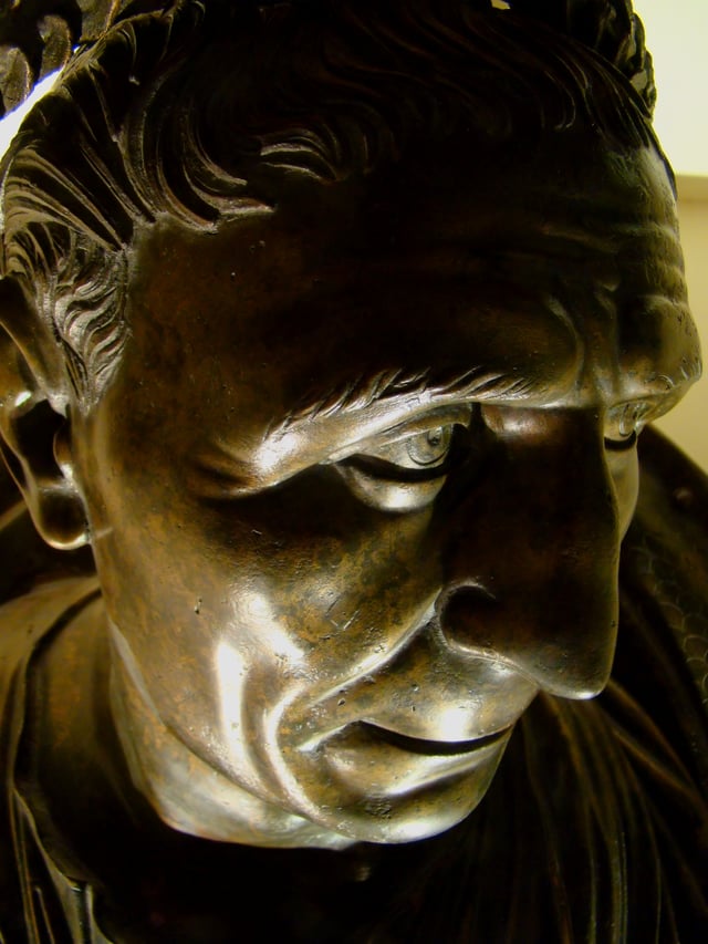 Bronze bust of Trajan in his later years, Museum of Anatolian Civilizations, Ankara, Turkey