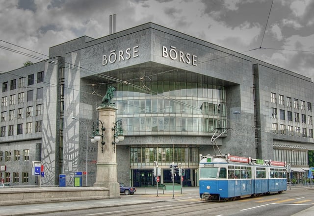 The Swiss stock Exchange on Selnaustrasse