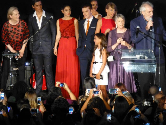 Rush with the cast of The Giver in 2014