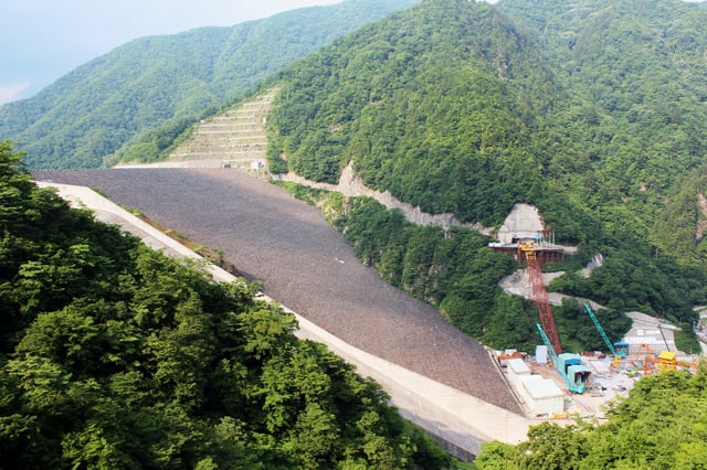 The Tokuyama Dam in Gifu Prefecture is the largest dam in Japan