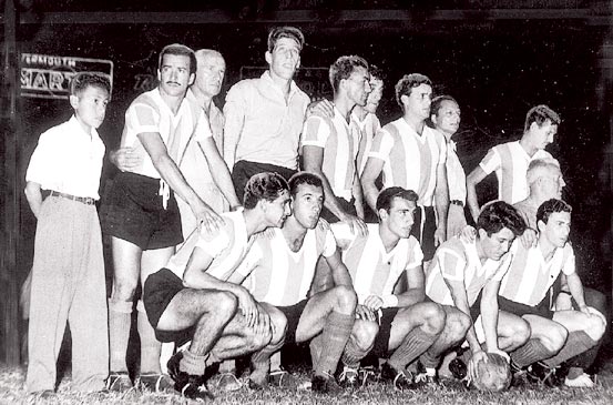The Carasucias or dirty faces, a name that was known for Argentina who won the 1957 South American Championship held in Peru.